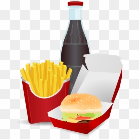 Alimentos No Saludables Dibujos, HD Png Download - hamburger png