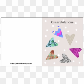 Congratulations Card Template Printable, HD Png Download - congratulations png