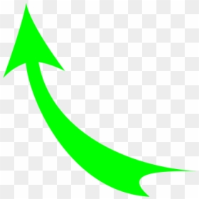 Red Curved Arrow Png, Transparent Png - green arrow png