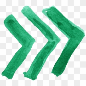 Green Watercolor Arrows Png, Transparent Png - green arrow png