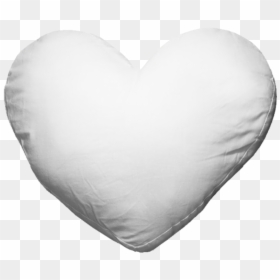 White Heart Pillow Png, Transparent Png - pillow png