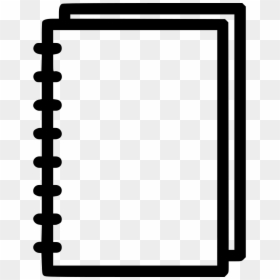 White Notebook Icon Png, Transparent Png - notebook png