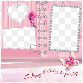 Happy Birthday Girl Photo Frame 2018, HD Png Download - happy png