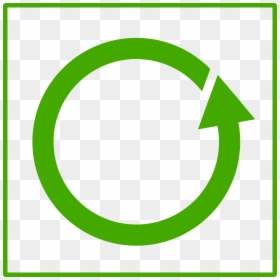 Recycle Symbol Circle Png, Transparent Png - green arrow png