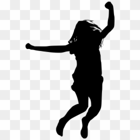 Happy Jumping Silhouette Png, Transparent Png - happy png