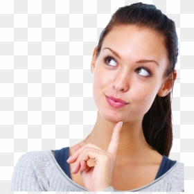 Woman Thinking, HD Png Download - thinking png
