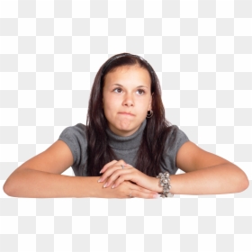 Thinking Woman Png Transparent, Png Download - thinking png