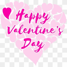Happy Valentines Day Clipart Valentine S Title With - Graphic Design, HD Png Download - heart graphic png