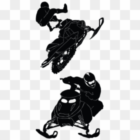 Snowmobile Car Sticker Decal Motorcycle - Snowmobile Stickers, HD Png Download - snowmobile png