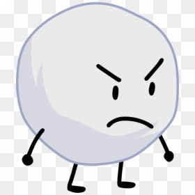 Battle For Dream Island Wiki - Bfb Snowball, HD Png Download - snow ball png