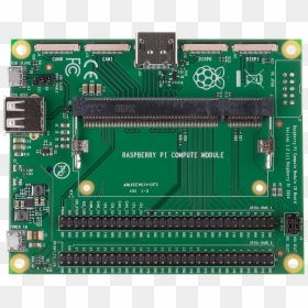 Raspberry Pi Compute Module Io Board, HD Png Download - raspberry pi 3 png