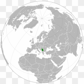 Transparent Black Globe Png - Map Blank Europe Globe, Png Download - black globe png