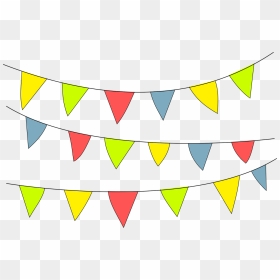Pennant, Party, Ornament, Mood, Decorate, Garland - Schönes Sommerfest, HD Png Download - party vector png
