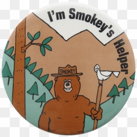 Smokey"s Helper Cause Button Museum - Smokey Bear, HD Png Download - smokey png