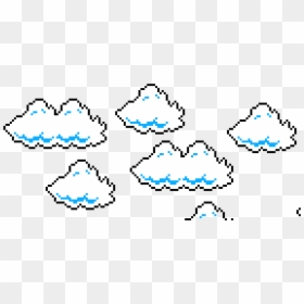 Super Mario Bros Clouds Sprite, HD Png Download - mario clouds png