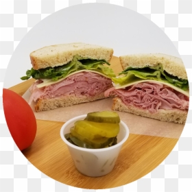 Ham & Swiss Sandwich - Fast Food, HD Png Download - sandwiches png