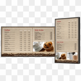 Cafe Menu Board - Bengal Tiger, HD Png Download - coffee shop png
