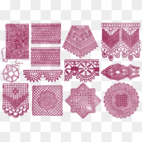 Lace Textile Vintage Chinese Pattern Transprent Png - Lace, Transparent Png - lace doily png