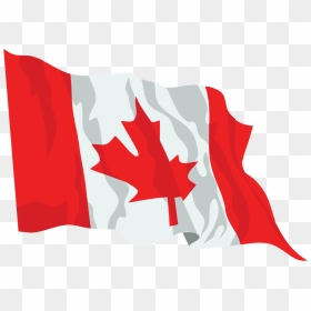 Plant,leaf,red Flag - Waving Canadian Flag Png, Transparent Png - canada leaf png
