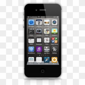 Iphone 4 With Transparent Background, HD Png Download - iphone camera png