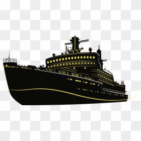 Ocean Liner,watercraft,heavy Cruiser - Cargo Ship Silhouette Png, Transparent Png - ocean clipart png