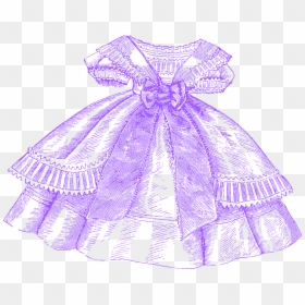 Purple Dress Clipart , Png Download - Dress, Transparent Png - dress clipart png