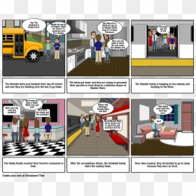 Comic Strip About Family Dinner, HD Png Download - we can do it png