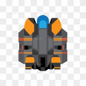 Flat Sprites By Mii Design Graphicriver Ⓒ - Vector Spaceship Sprite, HD Png Download - spaceship sprite png