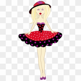 Pink Outline Clipground, HD Png Download - dress clipart png