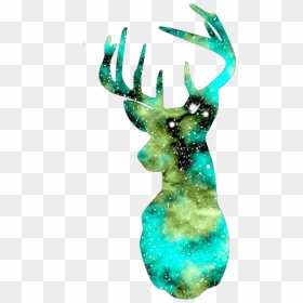 Images Of Animal Head Png - Galaxy Deer Transparent, Png Download - galaxy tumblr png