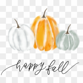 Transparent Happy Fall Clipart - Pumpkin Watercolor Background, HD Png Download - fall clipart png