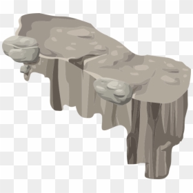 Alpine Landscape Platform Horizontal Ledge Corner Right - Rock Ledge Clipart, HD Png Download - dip png