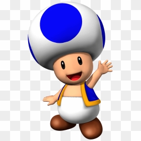 Toad Mario Party 8 Clipart , Png Download - Blue Toad Mario, Transparent Png - mario party png