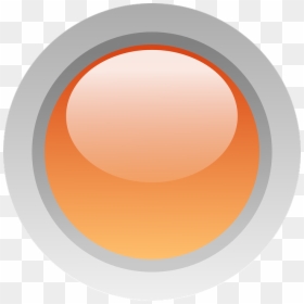 Button, Glossy, Round, Orange - Led Orange, HD Png Download - orange button png