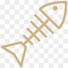 Icon Fish Bone - Beige, HD Png Download - bone.png
