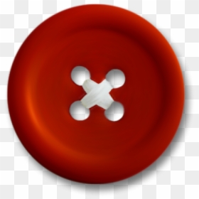 Cloths Button Png Free Download - Red Sewing Button Png, Transparent Png - orange button png