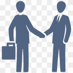 Business People Shaking Hands Icon - People Shake Hands Icon Png, Transparent Png - business people icon png