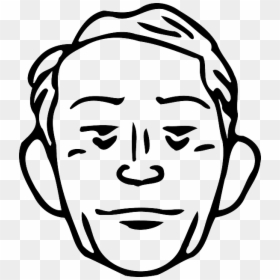 Transparent Face Outline Png - Old Man Face Drawing Cartoon, Png Download - man face png
