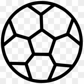Football Soccer Ball Play - Soccer Icon White, HD Png Download - soccer ball icon png