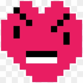 Black Pixel Heart Png, Transparent Png - heart attack png