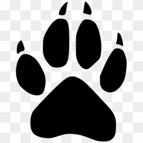 Wolf Footprint Wild - Wolf Paw Print Silhouette, HD Png Download - wolf icon png