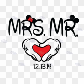 Just Married Clipart Png Download - Mr & Mrs Disney, Transparent Png - mickey and minnie png