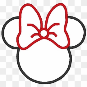 Line Drawing Minnie Mouse Head, HD Png Download - mickey and minnie png