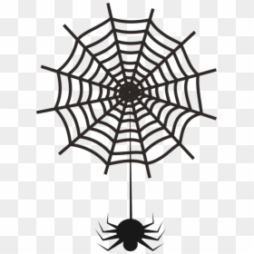 Line Art,spider Web,symmetry - Spider Web Clip Art, HD Png Download - spider web vector png