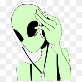 Alien Clipart Kawaii Green Hd X Transparent Png - Aliens Png, Png Download - green alien png