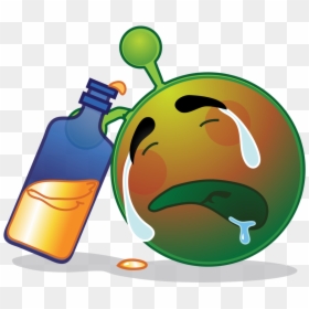 When Alcohol Reaches Liver, HD Png Download - green alien png