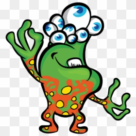 Alien Vector Cartoon, HD Png Download - green alien png