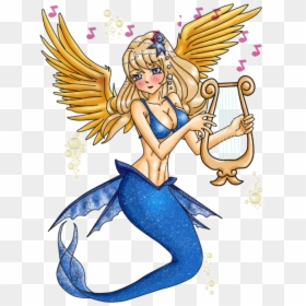 Adorable Cute Mermaid , Png Download, Transparent Png - cute mermaid png