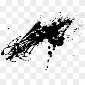 Black Paint Splatter Png, Transparent Png - grunge splatter png