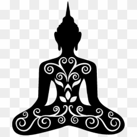 Buddhism Buddhist Meditation Wall Decal Zen - Buddha Yoga Silhouette, HD Png Download - zen png